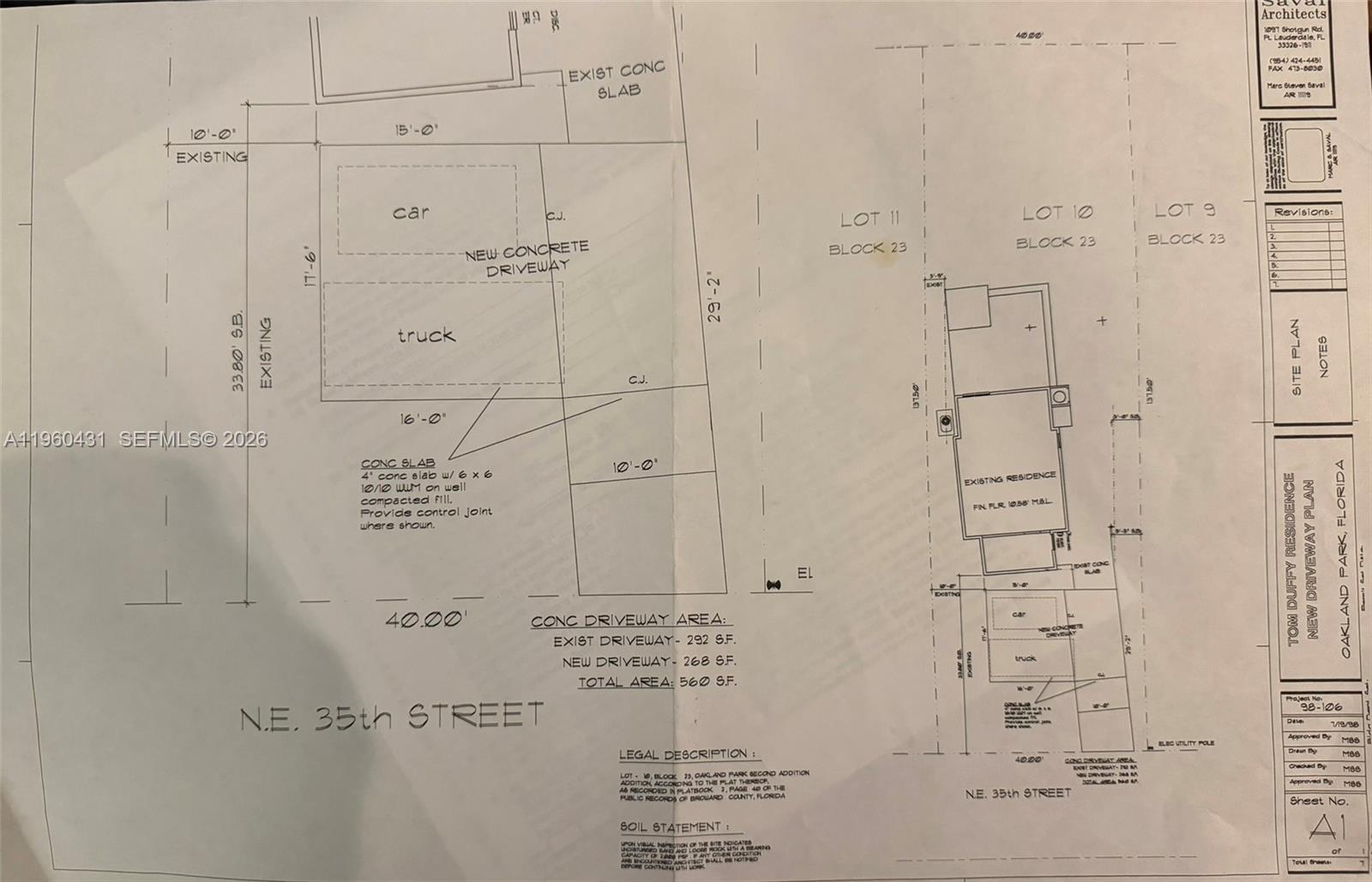 OAKLAND PARK SECOND ADD - Residential