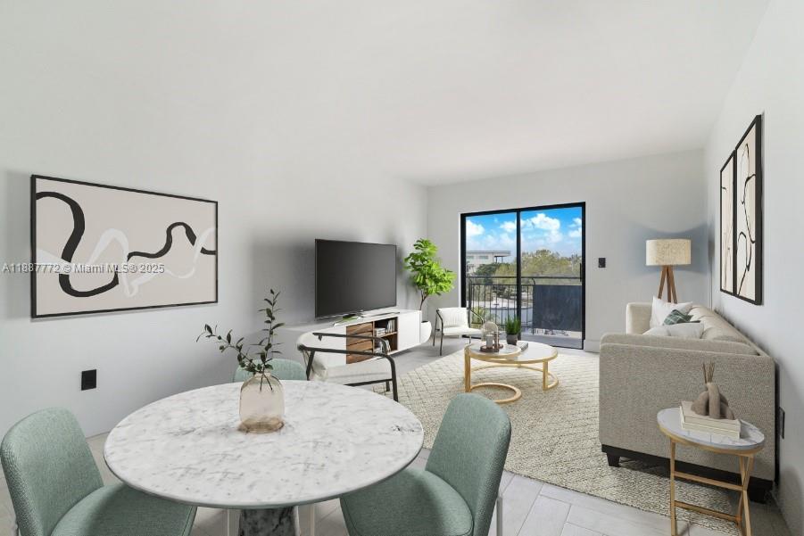 Charming 2-bedroom, 1-bath apartment offering a modern and spacious atmosphere filled with natural light. This corner unit features central air conditioning, elegant updated flooring, and a beautifully upgraded kitchen with sleek countertops and contemporary finishes. The apartment also includes a private balcony, perfect for enjoying fresh air and relaxing outdoors. With on-site laundry and elevator access, daily living is made simple and convenient. Move in with just First and Security, and enjoy the ease of rapid approval.