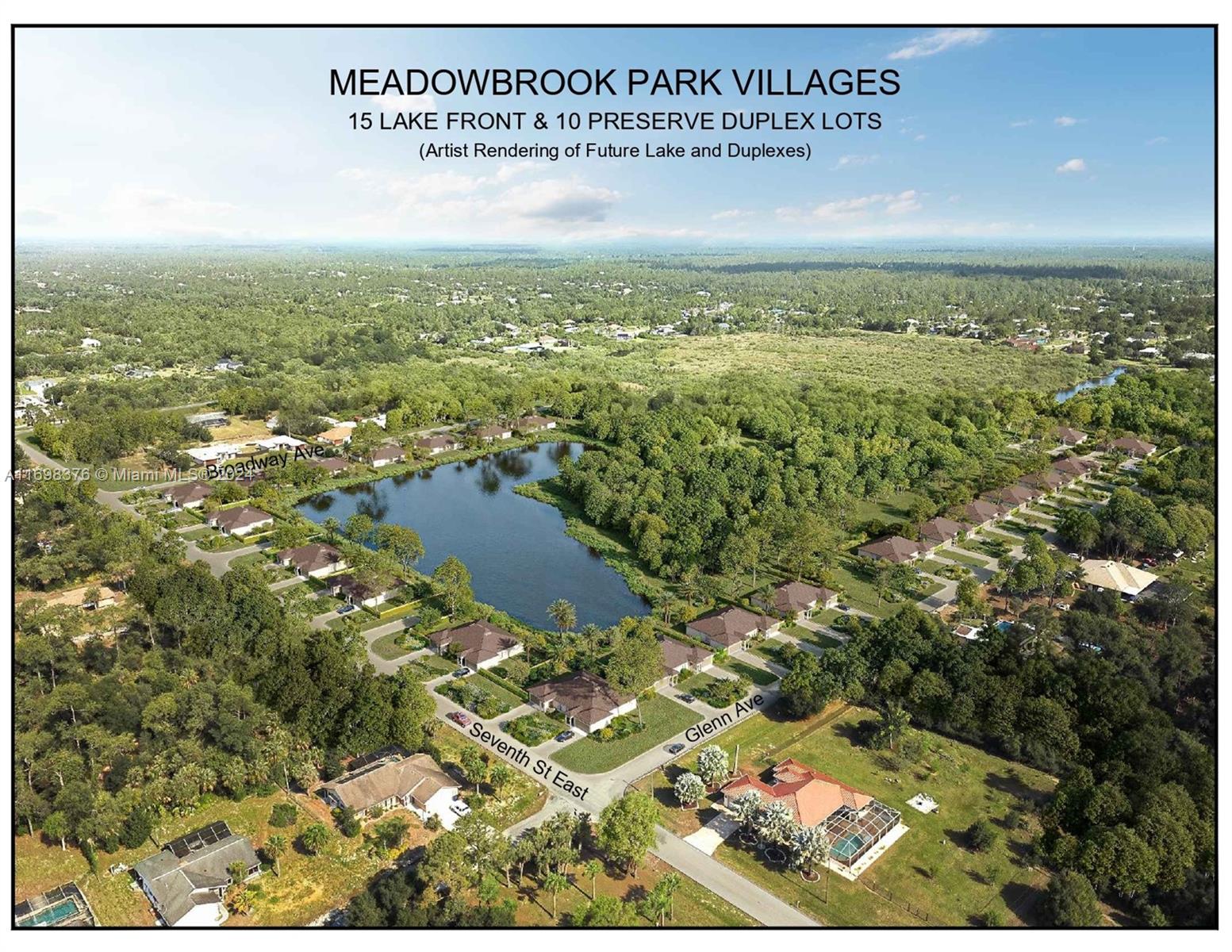 Nestled in the serene and sought-after Meadowbrook Estate subdivision in Lehigh Acres, Florida, this 0.312 acre duplex lot offers a rare and
exceptional opportunity to build your dream property. With zoning that permits the construction of a duplex, this lot is perfect for those seeking to
invest, generate rental income, or create a multigenerational living space. Adding to its allure, a new lake is under construction within the
community. This lake is poised to become one of the few in Lehigh Acres, making Meadowbrook Estate a uniquely desirable location.