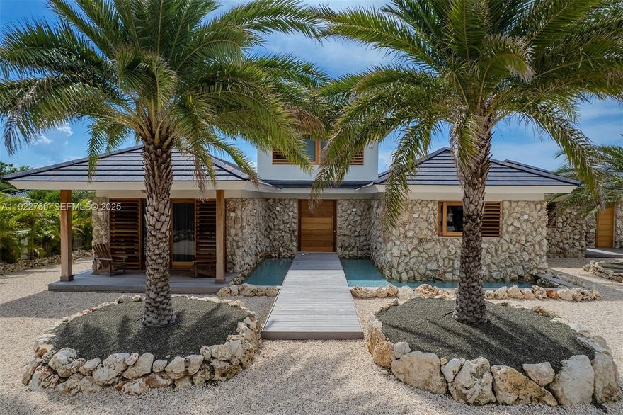 This 3- bedroom, 4.5 bathroom villa blends contemporary design with enduring natural beauty. Set on 4566 Sq m lot. the centrally situated villa consists of separate, staggered spaces, ensuring incomparable privacy. The pool stretched across the living areas, parallel to the Caribbean Sea, and is preceded by its private sandy beach with direct access.