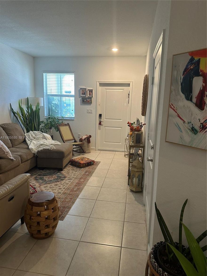 ALMOST NEW, VERY COZY TOWNHOUSE, LOCATED IN A VERY DESIRABLE COMPLEX, "THE RIVIERA BY LENNAR" 3 BEDROOMS, 2 1/2 BATHROOMS, SAMALL FENCED PATIO, (1) CAR GARAGE, OPEN KITCHEN WITH AN ISLE, FANTASTIC TO SHARE WITH FAMILY AND FRIENDS. BIG SIZE WASHER AND DRYER. LIVING, DINING AND FAMILY ROOM SEPARATES, VERY CONFORTABLE. NEAR TO THE TURNPIKE, GREAT SCHOOLS, CHURCHS, SHOPPING CENTERS AND RESTAURANTS. PERFECT FOR FIRST TIME BUYERS, INVESTORS OK. YOU MUST SEE!!!! DO NOT MISS THIS GREAT OPPORTUNITY TO LIVE IN AN AREA OF QUALITY AND WELL-BEING...