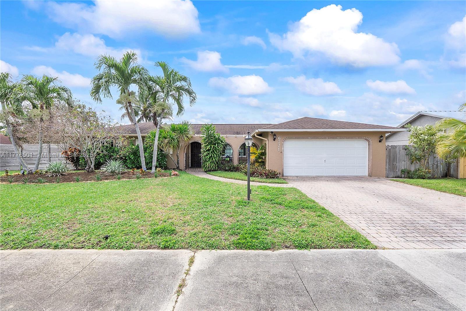 Property for Sale at 6721 Nw 27th Ter, Fort Lauderdale, Broward County, Florida - Bedrooms: 3 
Bathrooms: 2  - $639,000