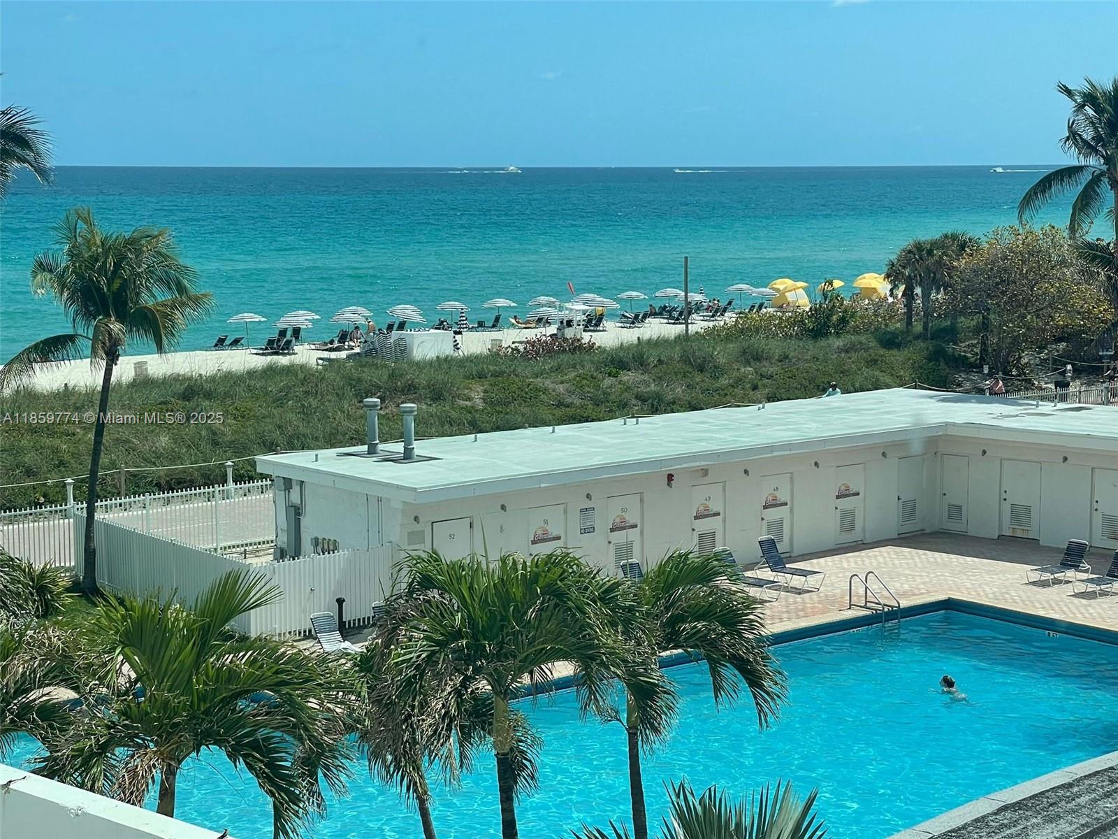 Studio Available from September 19th through April 2026 ONLY. Welcome to The Casablanca Condo, where luxury meets convenience in the heart of Miami Beach. This fully furnished studio condo offers everything you need for a comfortable and relaxing stay. With 1 bathroom, community pool, & beach chairs & umbrella provided, you can soak up the sun & enjoy the pristine ocean views just steps away from your doorstep. The condo features Formica counters and white appliances in the kitchen, creating a sleek and modern feel. The spacious walking closet ensures ample storage space for all your belongings. The studio is thoughtfully designed. Indulge in the convenience of having a restaurant on the premises, Experience the best of Miami Beach living at The Casablanca Condo. Parking NOT included.