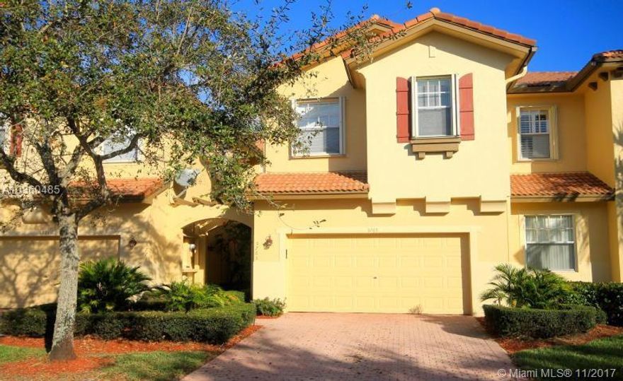 AMAZING OPPORTUNITY TO OWN THIS LARGE 2,200 SQFT,3 BEDROOM 2.5 BATHROOMS, VAULTED CEILINGS, TWO CAR GARAGE WITH ACCORDION SHUTTERS IN TUSCANY IN HERON BAY.ALL BEDROOMS UPSTAIRS WITH MASTER BEDROOM HAS HIS & HERS WALK-IN CLOSETS. FULL UTILITY ROOM UPSTAIRS, WASHER & DRYER ARE A YEAR OLD. LIVE THE RESORT LIFESTYLE WITH 3 COMMUNITY POOLS, TENNIS COURTS, 2 GYMS, KIDS SPLASH PAD, PLAYGROUNDS, AND 2 CLUBHOUSES. WALKING DISTANCE TO ONE OF THE COMMUNITY POOLS, THAT'S RESTRICTED TO TUSCANY RESIDENCES.