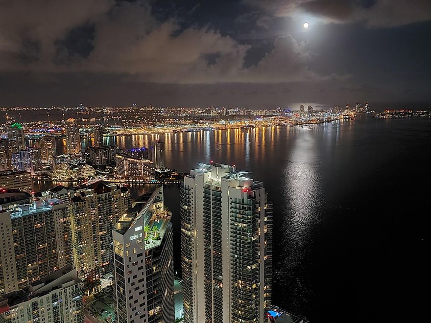 Exquisite and elegant home in the sky on the 66th Floor at the exclusive and prestigious Four Seasons Residences on Brickell. Enjoy unparalleled views of Biscayne Bay, Miami Beach, Fisher Island, Key Biscayne, Atlantic Ocean and beyond from this 2 bed + den / 3 baths. Featuring top of the line finishes including granite counter-tops, marble floors, Miele & Sub Zero appliances and more. Residents have access to all of the Four Seasons amenities and comforts of a 5 star building. Offered fully furnished. Includes two Gym Memberships, one storage (A/C) and 2 assigned covered parking spaces. RARE OPPORTUNITY on high floor which offers the possibility to combine units 66E (2,738 sf) and 66D (1,732 sf, Listing #A11175379) for a total sqft of +/- 4,470 sf!!