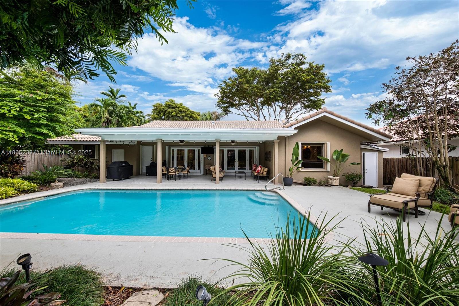 Welcome to this spacious 5-bedroom, 3-bath pool home on a quiet cul-de-sac in the guard-gated community of Highland Lakes. With 3,110 SF of living space on a 11,663 SF lot, this home is ideal for entertaining and family living. Features include a heated pool, covered patio, cabana bath, walk-in closets, extra storage, and a large laundry room. Multiple living areas offer flexibility and comfort, while the expansive lot provides room to host gatherings indoors and out. Located near A+ rated schools, houses of worship, Aventura Mall, Turnberry Country Club, parks, and dining. An excellent opportunity to own in one of Aventura’s most desirable neighborhoods.