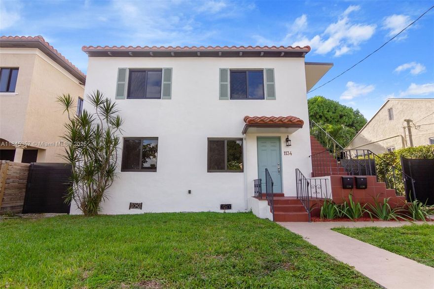 Be the first to live in this completely renovated 2 bed, 1 bath upstairs unit in a charming Little Havana duplex. The home features all new kitchen appliances, bath, flooring, impact windows and roof. This bright and spacious unit includes washer/dryer and a private yard perfect for relaxing or entertaining.

Situated on a quiet street in Little Havana, this home offers the perfect blend of neighborhood charm and urban convenience. Just minutes from Brickell, Downtown Miami, and Coral Gables, you'll have easy access to major highways, public transit, restaurants, nightlife, and the vibrant energy of Calle Ocho. Enjoy nearby parks, cafés, cultural landmarks, and a true sense of community in one of Miami’s most historic neighborhoods.