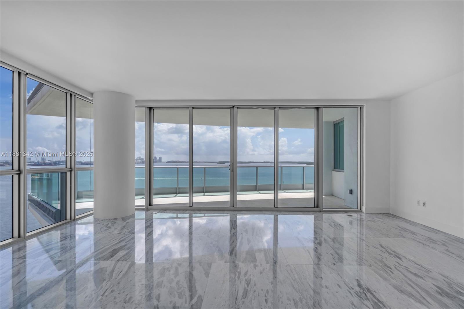 Spacious 2 bed / 2.5 bath corner residence at Jade Brickell with amazing bay and ocean views. Over 1,878 sq ft with marble floors, private elevator entry, and floor-to-ceiling impact windows. Kitchen with premium appliances. Primary suite with large bath and balcony access. Full-service building with infinity-edge pool, gym, spa, racquetball, concierge, valet and more. Located in the heart of Brickell, steps from shopping, dining, and entertainment. Unit is vacant and ready for immediate move-in.