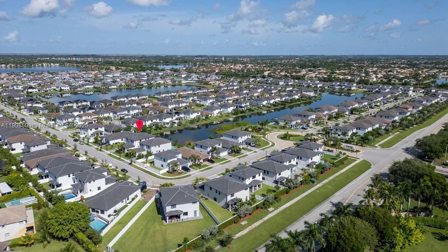 Experience modern elegance and comfort in this luxurious 2023-built residence located in the heart of Miramar’s most desirable community. 5 beds, 4.5 baths, 3-car garage, this stunning home offers an impeccable design, perfectly positioned with a serene lake view. Open-concept layout, high ceilings, and abundant natural light that enhance every detail of this contemporary masterpiece. The gourmet kitchen is modern, sleek European-style cabinetry, quartz countertops, and top-of-the-line ss appliances. All rooms have curtains installed. Private backyard overlooking the lake, ideal for family gatherings. Resort-style clubhouse featuring: pool, fitness center, children’s playroom and event salon. Conveniently located near top-rated schools, shopping centers, fine dining, and major highways.