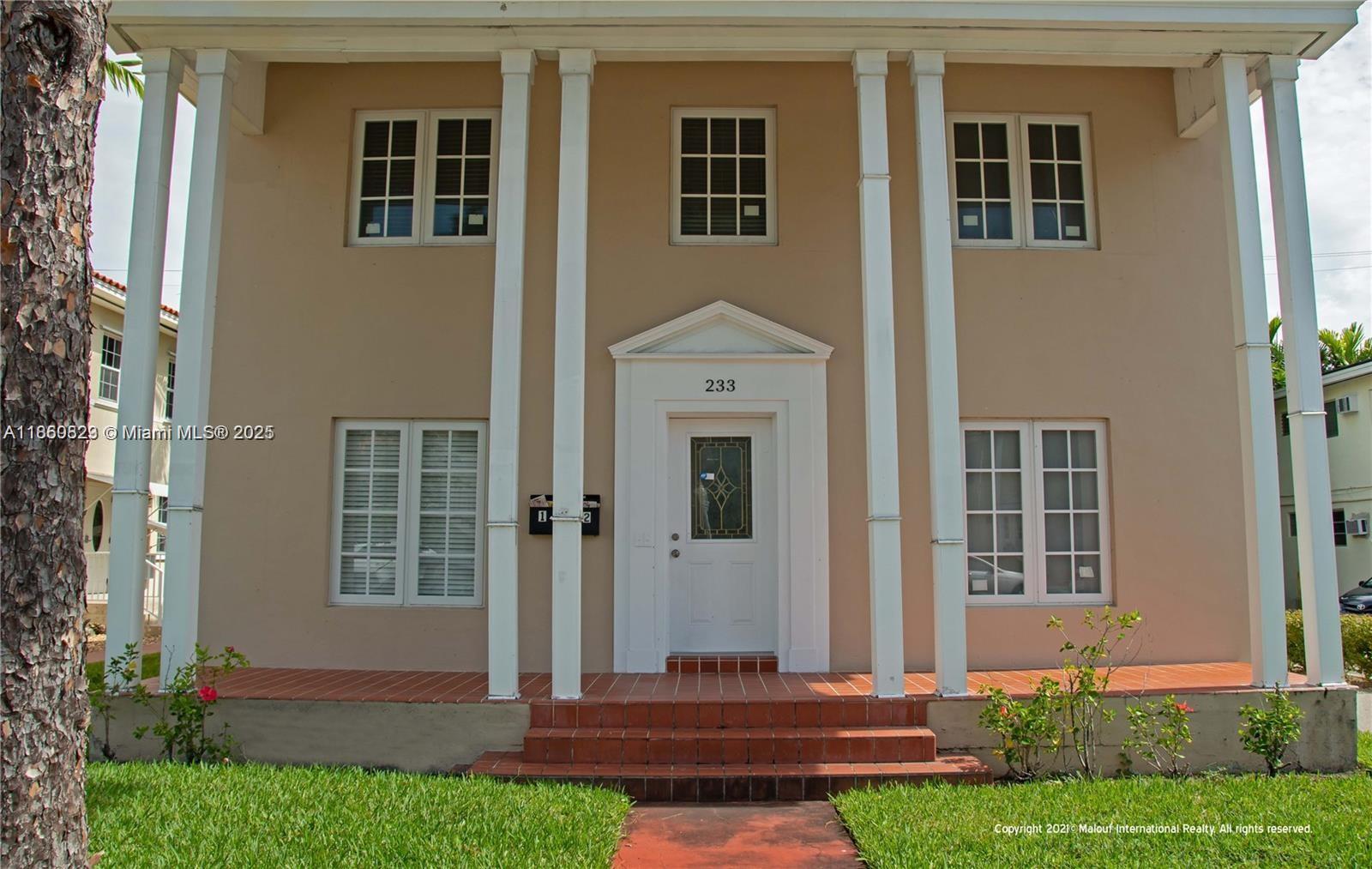 Beautifully refurbished and tastefully furnished, this spacious first-floor apartment offers over 1,300 sq. ft. of comfortable living in the heart of upscale Coral Gables. Located in a quiet residential neighborhood, you’ll be just steps away from the vibrant Miracle Mile shopping district, fine dining, cafés, and entertainment.
Inside, the residence features two generously sized bedrooms, a large open living and dining area, and access to a private backyard.