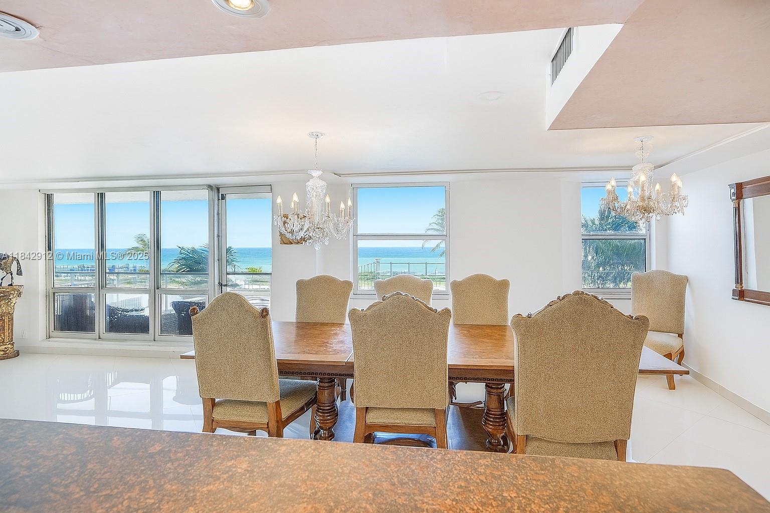 Welcome to oceanfront living at Malaga Towers! Unit 3D is a rare corner condo offering 2 bedrooms, 2 baths, and stunning direct ocean views from a spacious wraparound balcony. Located on a desirable low floor, this bright and airy residence features oversized windows, an open living area, split-bedroom layout, and ample closet space. The condo is in mostly original condition, offering a fantastic opportunity to renovate and personalize. Enjoy resort-style amenities including beachfront pool, fitness center, sauna, tennis courts, valet, 24/7 security, and more — all in a well-managed building in the heart of Hallandale Beach. Whether for full-time living or a seasonal escape, this is your chance to own a front-row seat to the Atlantic. Very rare in Malaga.