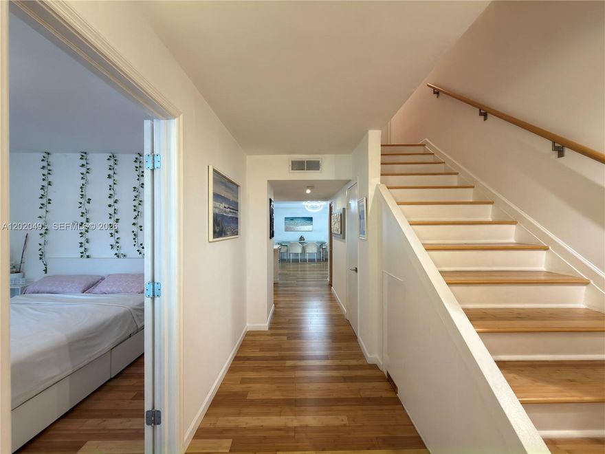 Live in the heart of Three Islands, just minutes away from beautiful beaches, Aventura, and everything you love about South Florida living! This stunning townhouse offers the perfect blend of comfort and convenience with an unbeatable location. Open Concept Floor Plan are spacious and inviting, ideal for modern living and entertaining. Enjoy outdoor living with a covered patio with a lounge area and a gas grill for BBQs, whether you're hosting guests or having a quiet evening. Unwind in the well-maintained community pool and sauna just steps away from your front door. Park across the street is perfect for activities and enjoying the great outdoors. Fully furnished with designer furniture and brand-new appliances, and featuring a new A/C. Nearby is the bay and 2 tennis courts