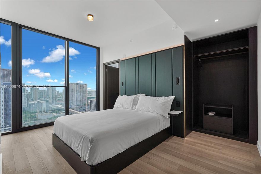 Unique lockout 2BD/2BA residence at E11EVEN Residences offering ultimate flexibility for both end-users and/ or using the rental program. Unit 3110 features two fully independent living spaces, each with its own private entrance, allowing for separate rentals or personal use. Delivered fully furnished with modern finishes, floor-to-ceiling windows, and sleek open layouts. Located in the heart of Downtown Miami, just steps from world-class dining, entertainment, and nightlife. Owners can live full-time, lease short-term, or participate in the hotel program. Enjoy resort-style amenities including rooftop pool, fitness center, spa, concierge, and 24/7 access to the iconic E11EVEN experience.