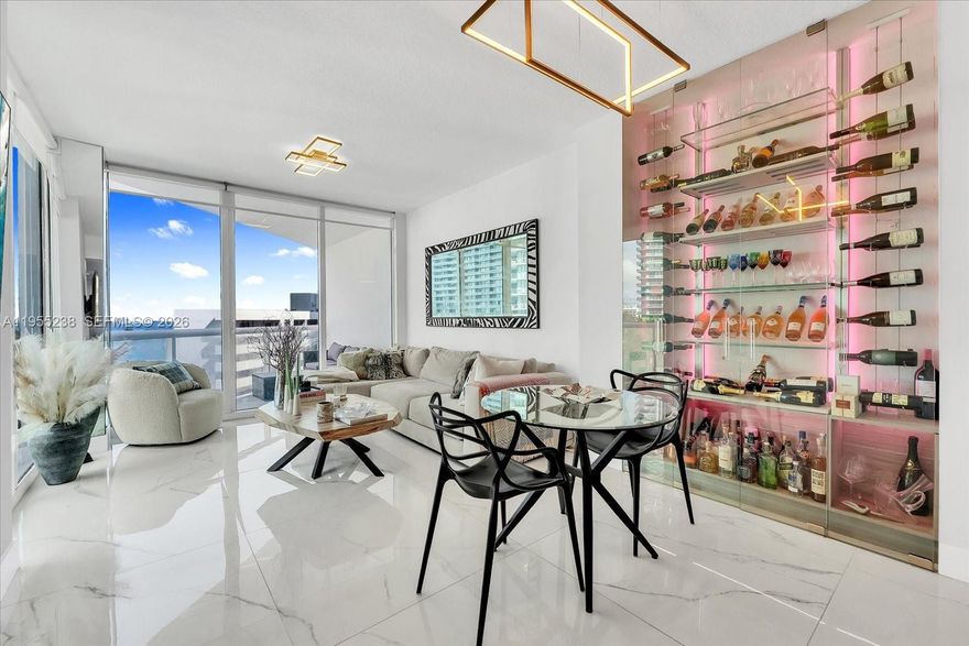 This 1-bedroom, 1.5-bath residence at Platinum Condominium offers beautiful Biscayne Bay views through floor-to-ceiling windows and a private balcony that brings the water right into your living space. The open kitchen features granite countertops, stainless steel appliances, and Italian cabinetry, blending style with functionality.
The primary suite includes a walk-in closet and en-suite bath, while an in-unit washer and dryer adds everyday convenience. Residents enjoy a full suite of amenities including a waterfront pool, fitness center, sauna, steam room, business center, and 24/7 security. Ideally located in Edgewater, just minutes from Midtown, Wynwood, and the Design District—offering easy access to Miami’s best dining, art, and shopping.