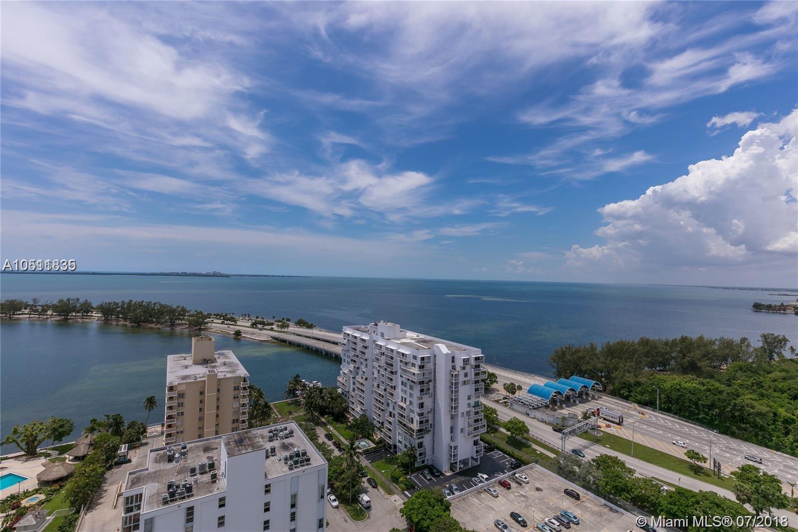 Stunning unobstructed bay views from this completely redone 2 bedrooms 2 bathrooms corner unit split plan. See the Bay, Vizcaya and Key Biscayne from all the rooms. Unit completely remodeled, W/9"ceiling's,new Italian Porcelain rectified tile flooring throughout,brand new kitchen with HE appliances,granite counter top,new lighting bathrooms with granite counters,custom wood cabinetry closets in kitchen and baths, Spacious walking closet. New Hunter-Douglas blinds throughout costing $5,000.Walls throughout skim coated smoothed before painting. 1 Storage #200, 2 parking spaces assigned,403-402.Concierge 24 hs security, free valet parking, pool, sauna, Barbecue, Business Center, convenient store,playground,conference room,Bike Storage,Walk to Center& Restaurants, UNFURNISH or furnish