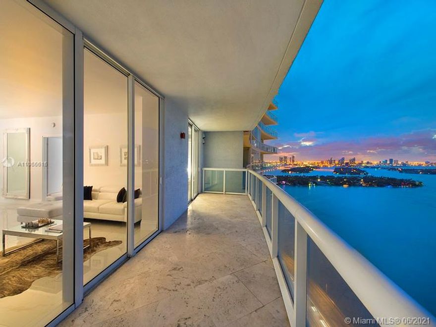 Stunning 2/2 fully furnished and decorated for sale. City view 180 degrees overlooking ocean, bay and all south beach. Internet access, Sonos sound System, I-pad wall remote that manages music all around the unit. Wine cooler, washer and dryer, Master bathroom has a TV in front of the tub etc... impeccable equipped! Great Amenities, 2 newly renovated pools, concierge, exclusive gym, assigned parking space, private dining, pool bar, board walk to South Pointe and Park. A must see!