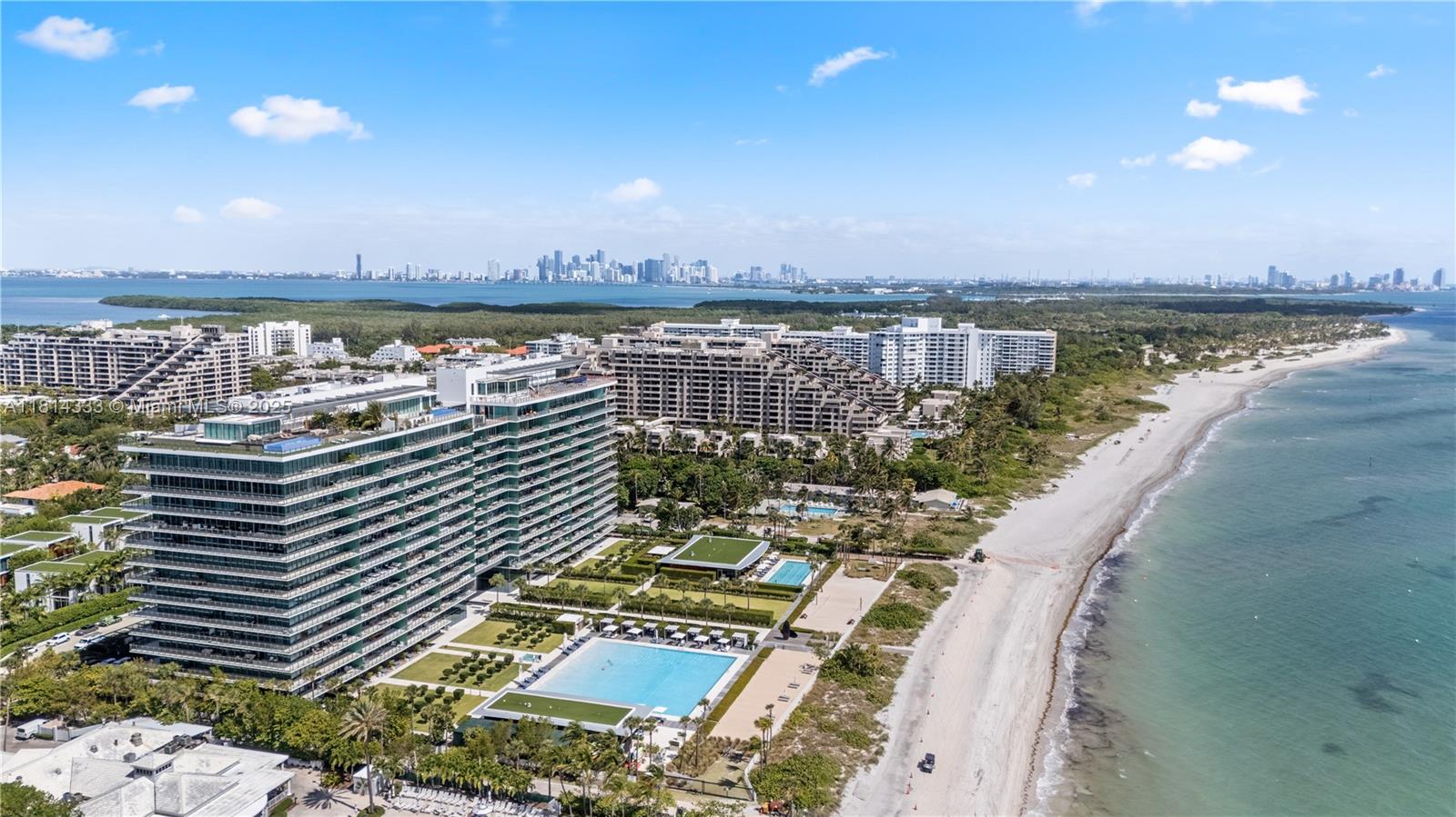 Oceanfront luxury condo at Oceana Key Biscayne with direct beach views from a spacious terrace. All about outdoor lifestyle. One of Miami’s premier waterfront residences, featuring 3 bedrooms, 3.5 bathrooms, and a private elevator entry into a custom-designed foyer. Resort-style amenities include lap and recreational pools, tennis courts, a full-service gym, yoga studio, spa, restaurant, kids’ playroom, sand volleyball, and concierge; Resort style amenities. Fully furnished and move-in ready. Available from December through March. Live the ultimate Miami beachfront lifestyle.