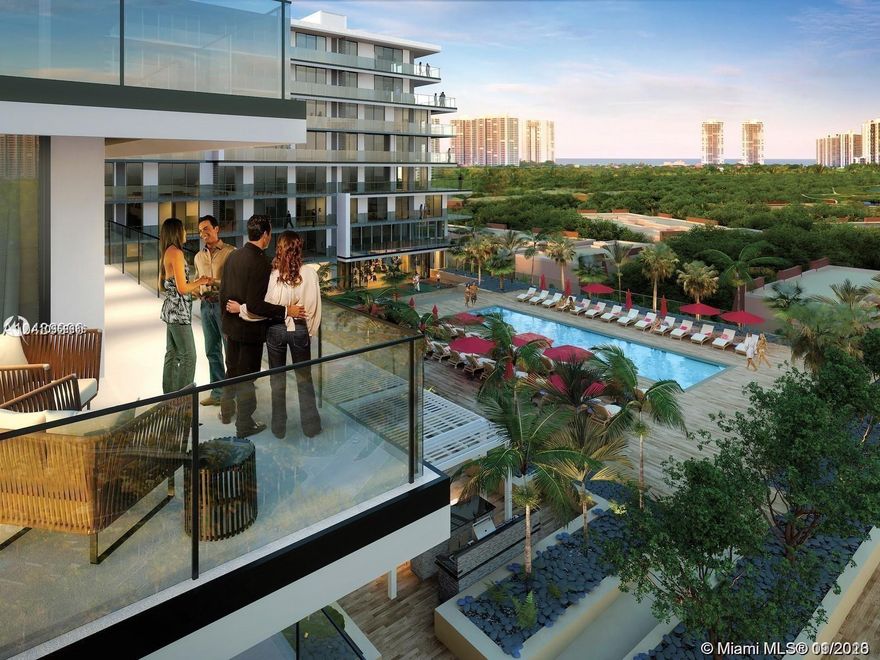 BRAND NEW NEVER LIVED IN RESIDENCE IN THE NEW CENTER OF LIVING IN AVENTURA - AVENTURA PARKSQUARE. This gorgeous corner residence with over 400 sq. ft. wrap-around balcony overlooking the chick pool deck features: 2 bedrooms / 2.5 bathrooms, floor to ceiling windows, upgraded tile throughout, impact windows, with abundant natural light, new stainless steel appliances from 
Jenn-Air, washer & dryer. Premium South-East-Corner residence. Wake up to the sun and enjoy the all-around bright living space,  Luxurious amenities including a fully equipped Fitness Center, Yoga Studio, Sunrise Pool, Social Room, Summer Kitchen, Lounge Seating, and Much More!  Can be rented in the first year of ownership. Can be rented 4 times a year.