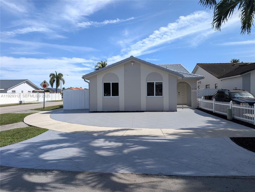Welcome to Your Dream Home in West Hialeah! This Amazing Corner Property is Ideal for First Time Home Buyers or Investors. Located In a Quiet, Family Oriented and Friendly Neighborhood. The Property Features 1,484 Sq. Ft, Open Concept with 3 Bedrooms and 2 Bathrooms, An Extra Space that Can Be Used as Office, Exercise Room or 4th Bedroom Easily, New A/C Unit and Ducts, New Stainless Steel GE Appliances, New Light Fixtures, New Outlets and Light Switches, Freshly Painted Inside and Outside Including the Patio and Driveway. No HOA, Plenty of Parking in front, Back and side of the property, and Space for Small Boat. Conveniently located near schools, shopping, Restaurants and major highways, Easy Access to Turnpike, I-75, Palmetto. Move-in ready! Easy Access, Make Your Preview Appointment Today!