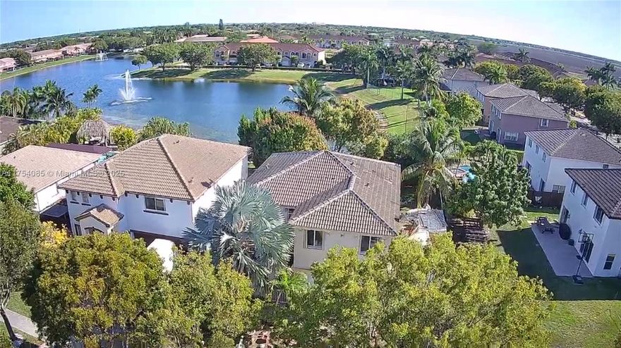 Amazing and rare opportunity to own a lakefront home in a quiet and desirable neighborhood in West Kendall. This home sits on an oversized lot with views of the lake great for relaxing or entertaining friends and family while soaking in beautiful sunrises and sunsets or store your recreational toys or to build your pool. This property has lots of potential featuring 4 bedrooms, a den which can be converted into a 5th bedroom, 2 bathrooms upstairs and 2 half bathrooms downstairs, the 2 car garage is converted into an In-laws quarter or a man cave with spacious living areas, lots of closets, and a laundry room. Near Kendall Town Center, Baptist West Kendall hospital, shopping and A+ close schools. Easy to show!
