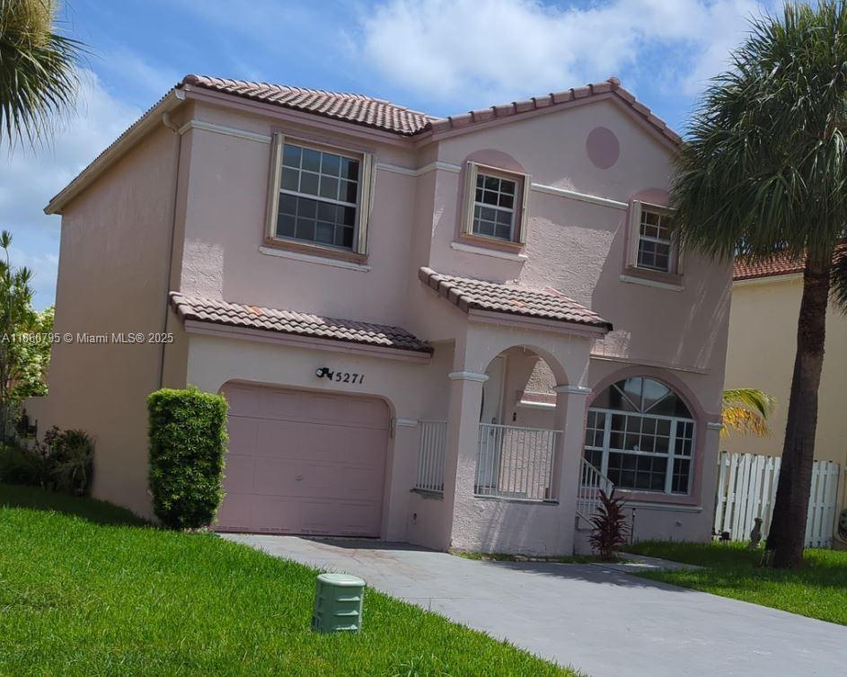 Beautiful home located in Pembroke Pines in an exclusive community. This amazing 2 story home features a lot of upgrades throughout. All 3 bedrooms and 2 bathrooms on the second floor and 1/2 bathrooms on the first floor. Easy to show. Your buyers will love it.