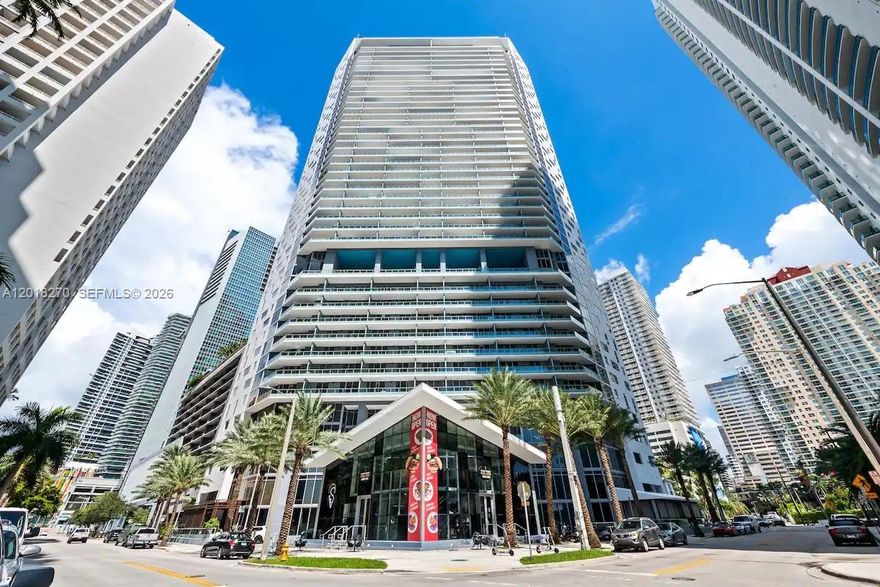 Spacious high-floor residence , featuring beautiful bay and city views. Bright and airy layout with floor-to-ceiling windows. Located in a full-service building offering resort-style amenities, 24-hour security, valet, fitness center, pool, and more. Prime Brickell location just steps from dining, shopping, parks, and public transportation, with easy access to Downtown and major highways. Ideal for tenants seeking comfort, convenience, and an exceptional Brickell lifestyle. Easy to show.
