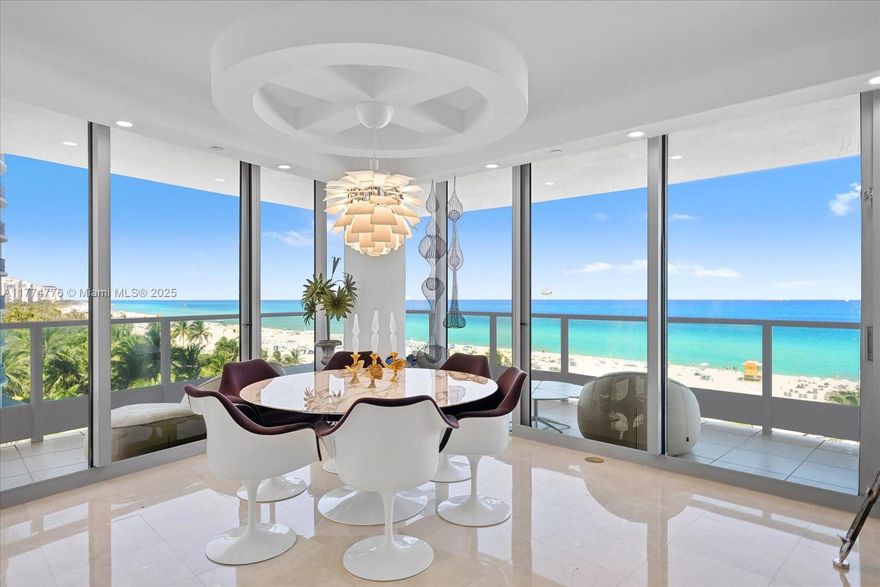Experience luxury living at its finest in one of Miami Beach's most sought-after oceanfront buildings! This meticulously designed corner residence showcases an impeccable blend of design, comfort and style.  Enjoy expansive ocean and beach views from every corner.  Culinary enthusiasts will appreciate this brand new Poggenpohl kitchen complete with Gaggenau appliances.  Every aspect has been thoughtfully curated, including luxurious en-suite bathrooms, new doors and frames, Poggenpohl built-in's, motorized shades, specialty lightening and more.  IL Villaggio is a white glove service building offering an exclusive lifestyle featuring guard gated entry, 24 hour security, valet, concierge, pool and beach attendants, new fitness center, social room and library.