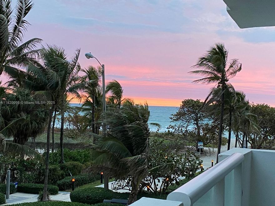 Charming, fully furnished studio in the heart of Surfside—Miami’s most desirable beachside community! Located right on the ocean, next to Bal Harbour Shops, top restaurants, stores, and temple. Surrounded by luxury buildings and the beautiful Surfside Beach. Ready to move in with fast 24-hour association approval. A perfect place to enjoy the best of coastal living!