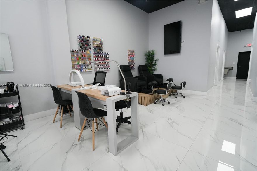 Don’t miss this exceptional business opportunity! Beautifully designed and fully equipped salon located in one of Doral’s most desirable high-traffic shopping centers. This elegant space features private rooms and workstations, ideal for a variety of beauty services.Currently specializing in microblading, eyelash extensions, and nails, the salon generates solid annual income with low operating costs. All licenses are in place, and there’s ample room for growth and expansion into additional services or business models.Whether you're an investor or a beauty professional ready to step into a thriving setup, this is a rare find in a booming area. A true turnkey opportunity in a premium location!