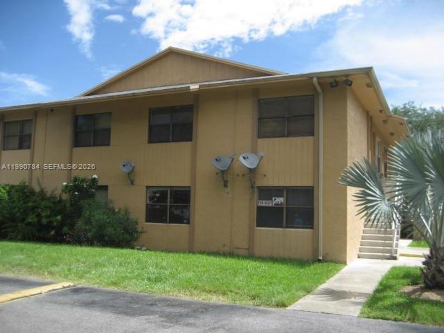 INVESTORS ONLY, UNIT IS RENTED UNTIL 1/31/27, 2/2 GROUND FLOOR WITH WASHER AND DRYER, CERAMIC FLOORS, COMMUNITY WITH LOW MAINTENANCE FEE $296/MONTH, BUYER MUST SHOW PROOF OF FUNDS TO SEE THE UNIT AND NOT TO BOTHER THE TENANT.