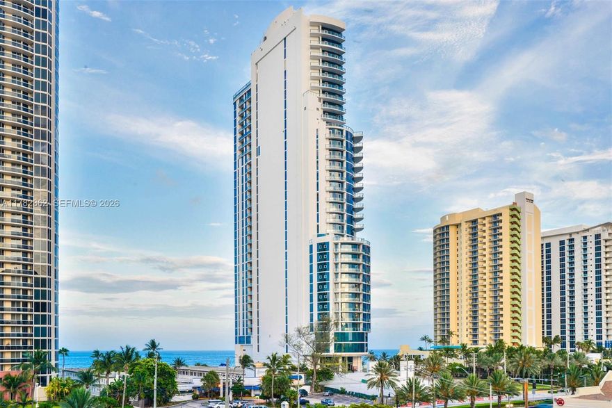 Spectacular views of the Atlantic Ocean, City, and Intracoastal. Exceptionally sophisticated corner 2 bed, 3bath +Den converted to 3rd bedroom. State-of-the-art open kitchen with high-end appliances and designer finishes. All electric shades. Live in the most luxurious and spectacular full-service building on the beach with a private elevator, phenomenal finishes, and exceptional amenities. Infinity Pools, beach service, spa with lounge area, sauna, massage room, steam rooms, health club, children's Room, elegant social lounge, Cigar bar, home theater, 24-hour concierge & valet. The best location in the prestigious Sunny Isles Beach. Owner financing available.