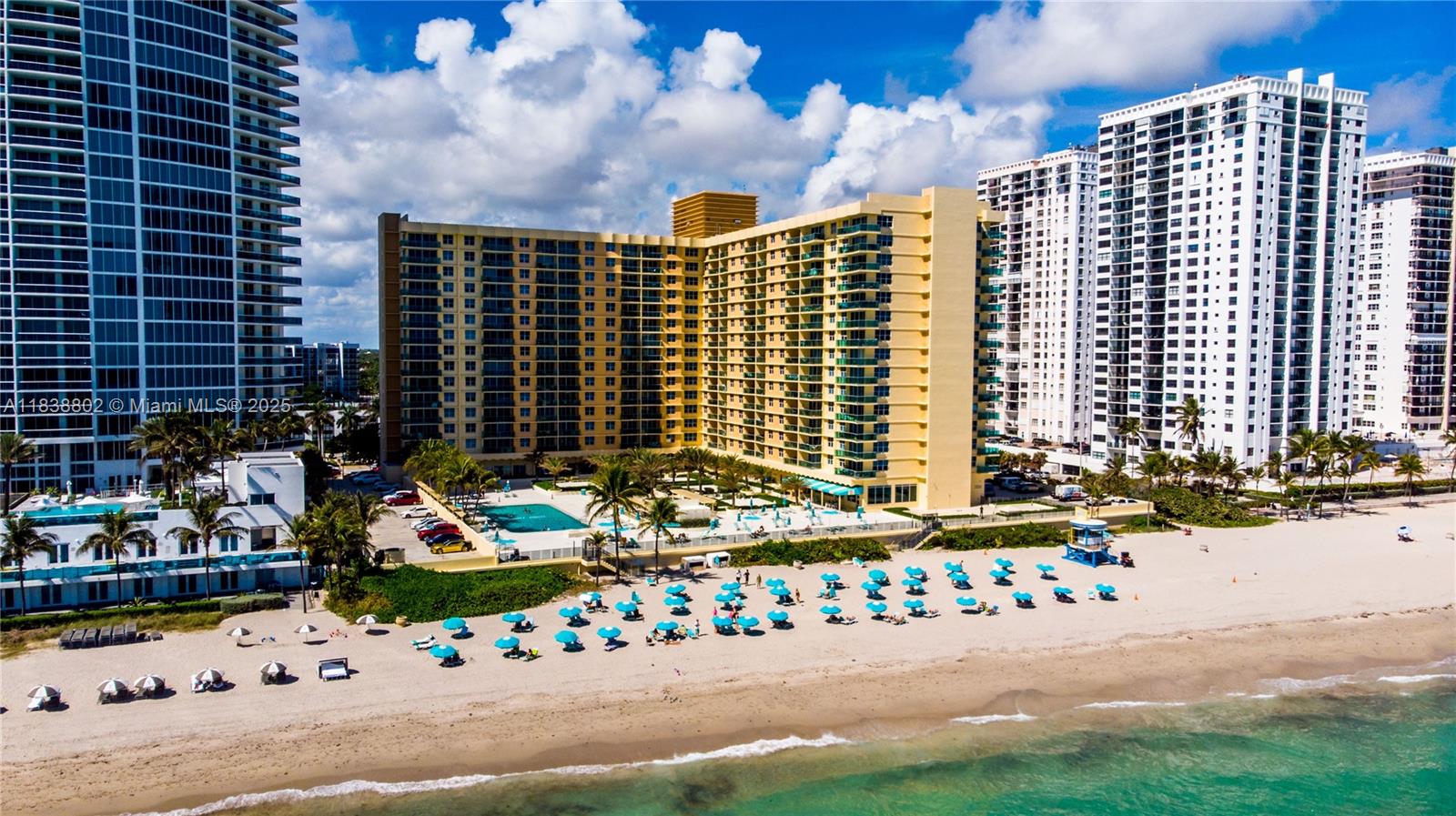 HOLLYWOOD BEACH, OCEAN AND POOL VIEWS FROM THIS UNFURNISHED APARTMENT 1 BEDROOM/1 BATHROOM. NEW A/C UNIT, APPLIANCES, CABINETS DOORS, UPDATED BATHROOM, RECENTLY PAINTED, LARGE WALK IN CLOSET, IMPACT WINDOWS. OVERLOOKING THE SHIMMERING SANDS AND TURQUOISE WATERS OF THE ATLANTIC OCEAN. THIS UNIT HAS A PRIVATE BALCONY WITH THE VIEW OF THE OCEAN WAVES HITTING THE SHORE. RENT INCLUDES WATER, BASIC CABLE AND INTERNET. RESORT STYLE AMENITIES ON THE OCEAN: POOL AND BEACH ATTENDANCE, HEATED POOL, JACUZZI, FITNESS CENTER, AEROBIC ROOM, 24 HR CONCIERGE & VALET PARKING, GROCERY STORE.
WALK TO HOLLYWOOD BOARDWALK, CLOSE TO GULFSTREAM PARK RACING AND CASINO, AVENTURA MALL, SEMINOLE HARD ROCK CAFE AND CASINO, FT. LAUDERDALE/HOLLYWOOD AIRPORT, PORT EVERGLADES AND MORE.