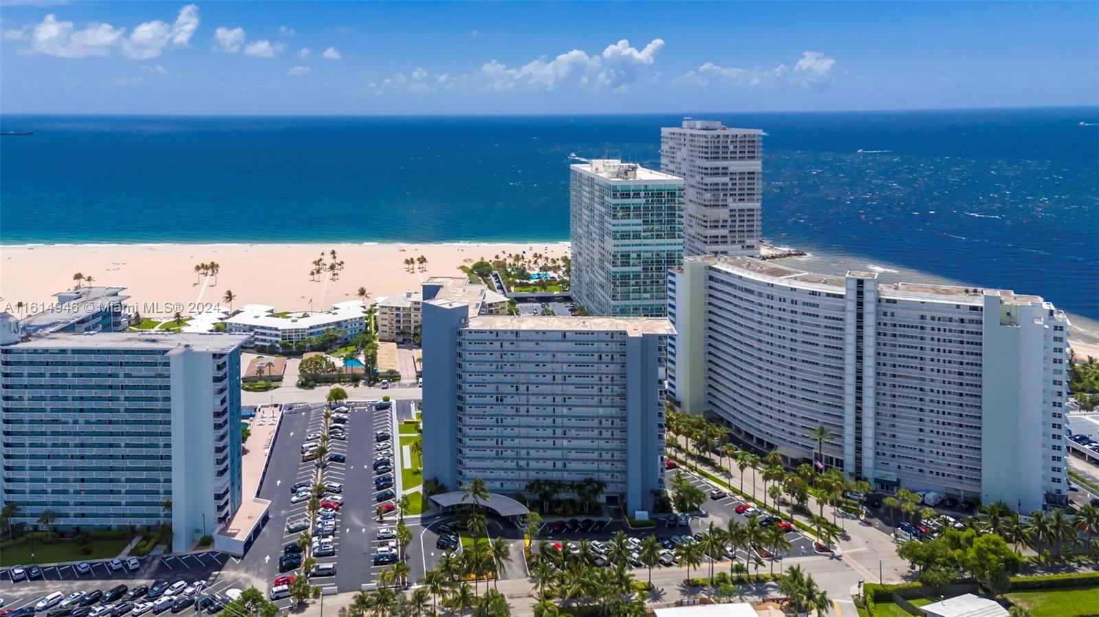 Experience breathtaking ocean views from this stunning 3-bedroom, 2.5-bathroom residence in the upscale community of Harbor Beach. Enjoy the largest balcony in the building, offering panoramic ocean vistas and spectacular sunsets. This unit includes a full-sized washer and dryer, a new refrigerator, impact windows, and a private lobby. Recently updated, the building features completed concrete work and fresh paint. Located steps from Fort Lauderdale's widest beach and minutes from the airport and Las Olas shops and dining, this property combines luxury and convenience. Additional storage is available for beach chairs and bikes. Don’t miss this opportunity to own a piece of paradise!