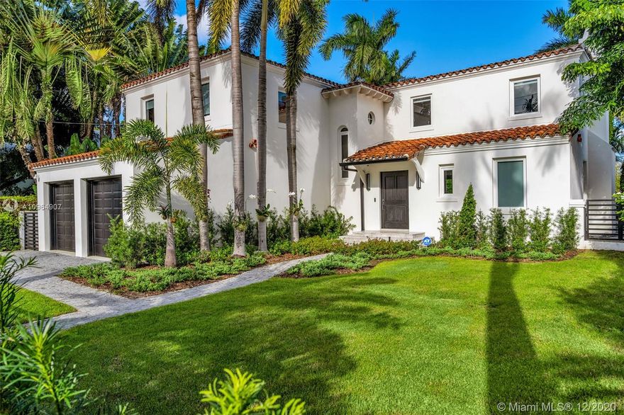 This is THE ONE! Luxury, Privacy, & Quality.  All this and on NORTH BAY ROAD! Totally remodeled gut renovation inside and out! Enjoy the attention to detail, design and an open floor plan. Look no further! Elegant entry to a wall of glass overlooking the pool. Modern style living with character! New custom kitchen, baths, floors, closets all well designed and thought out. A sanctuary of comfortable luxurious living! Hide or escape in your master suite with a spa bath you will savor, plus closets you dream about! Relax in this calm walkable neighborhood. Gated front yard. Private back yard.True 2 car garage. Enjoy working from home in the private office area or use as guest space. HVAC, electrical & all mechanicals are ALL new. This one has it all. *Rarely available stunning North Bay Road*