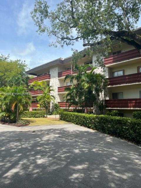 SPACIOUS one bedroom with 1.5 bathrooms perfectly situated in a desirable residential section of Coral Gables...just across from University of Miami (UM)...just four minutes using the Pedestrian Overpass...across from the Metrorail and a short distance to shopping, CVS and restaurants. This unit features tile floors, open living space, a large balcony (with bedroom and living room access), accordion hurricane shutters, one assigned parking space, and a storage unit. The complex has security key access, guest parking, huge pool, sunning patio, gym, and laundry facilities. Steps away from a Gables park with tennis and basketball courts. Great opportunity for a Professional, Student or an Investor!