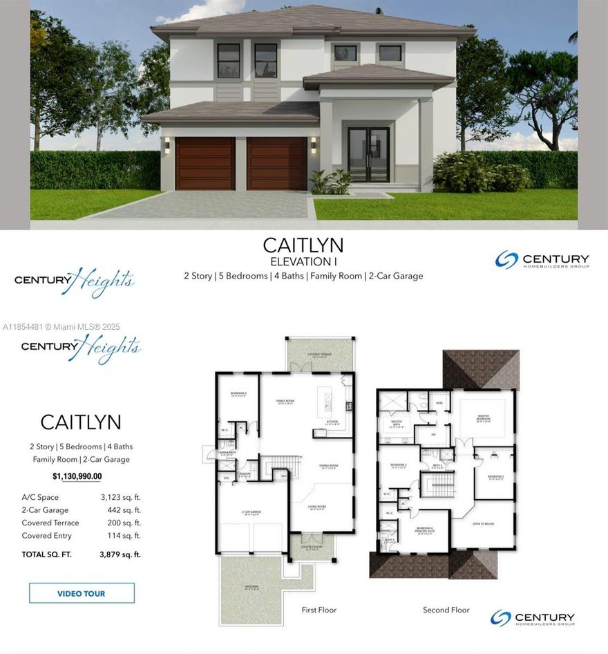 NEW CONSTRUCTION, NO ASSOCIATION, 5 BEDRIOOMS AND  4 BATHROOMS, TWO CAR GARAGE, ONE BEDROOM AND FULL BATHROOM ON 1ST FLOOR. IMPACT DOORS AND WINDOWS, COVERED TERRACE AND MORE. EASY TO SHOW. LOT PREMIUM APPLY.LOT PREMIUM APPLY