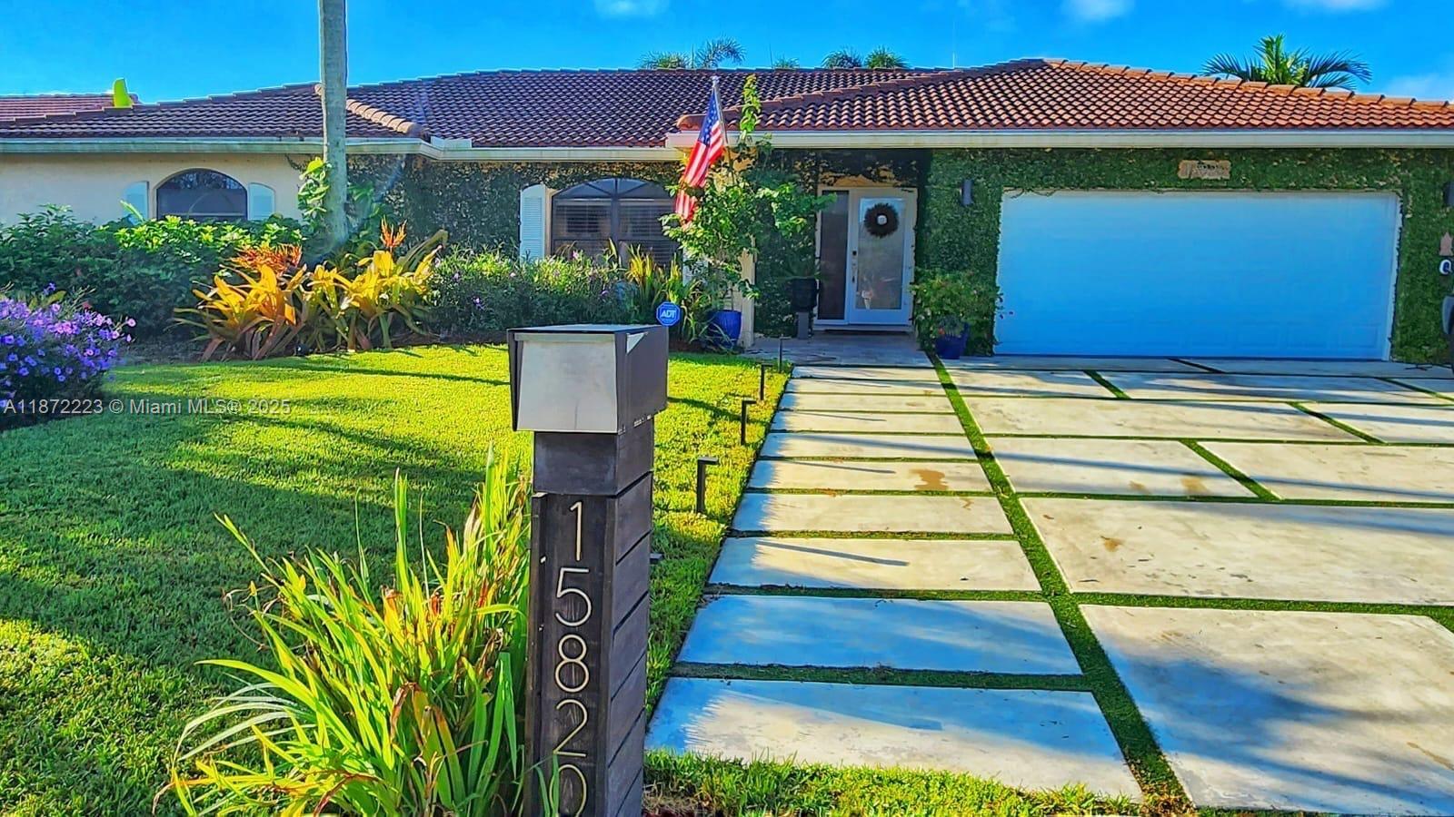 Elegant 4BR/3BA home with a versatile flex room in a highly sought-after A+ school zone. Split floor plan features a private master suite, separate guest suite, and flexible space ideal for office, nursery, or studio. Outdoor living shines with a saltwater pool, LED lighting, fountain, firepit, and pergola. Modern upgrades include EV charger, generator transfer switch, tankless water heater, new AC, and parking for six plus two-car garage. Conveniently located near I-75, 595, and Turnpike. Pool and lawn care included.