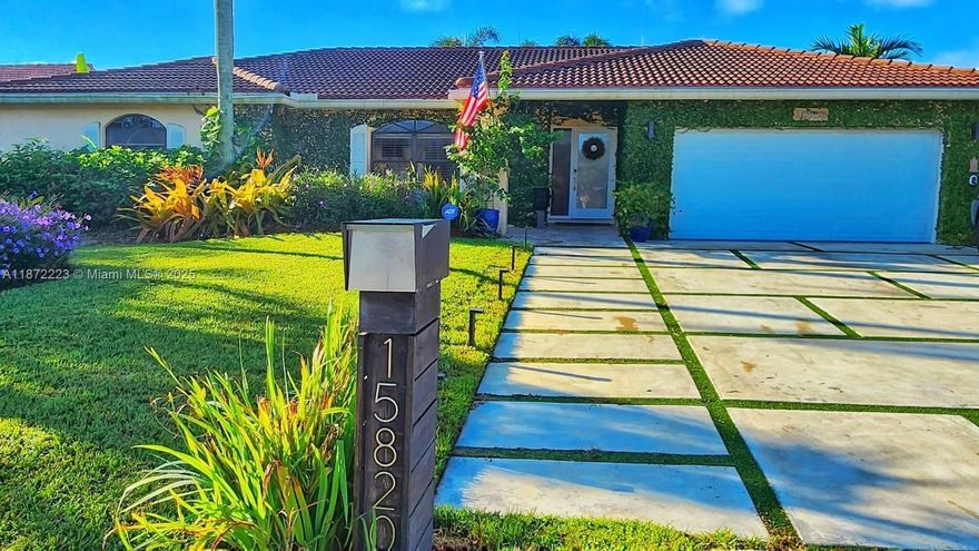 Elegant 4BR/3BA home with a versatile flex room in a highly sought-after A+ school zone. Split floor plan features a private master suite, separate guest suite, and flexible space ideal for office, nursery, or studio. Outdoor living shines with a saltwater pool, LED lighting, fountain, firepit, and pergola. Modern upgrades include EV charger, generator transfer switch, tankless water heater, new AC, and parking for six plus two-car garage. Conveniently located near I-75, 595, and Turnpike. Pool and lawn care included.
