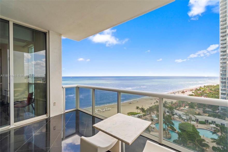 Experience ocean views from this fully furnished 2-bedroom, 2.5-bath apartment in Trump Palace. The unit boasts black granite flooring, high ceilings, an open layout, walk-in closets, and surround sound in every room. Each room offers beautiful ocean vistas. Welcome to Trump Palace, a beachfront resort in Sunny Isles Beach. This oceanfront property features beach service, tennis courts, 3 pools, a spa, fitness center, valet, dog park, concierge, 4 restaurants, salon, kids playroom, and a business center. Enjoy full access to Trump International amenities, including dining. Experience the freedom of beachfront living with direct access to all resort services. Please click the virtual tour link to see a video of the property.