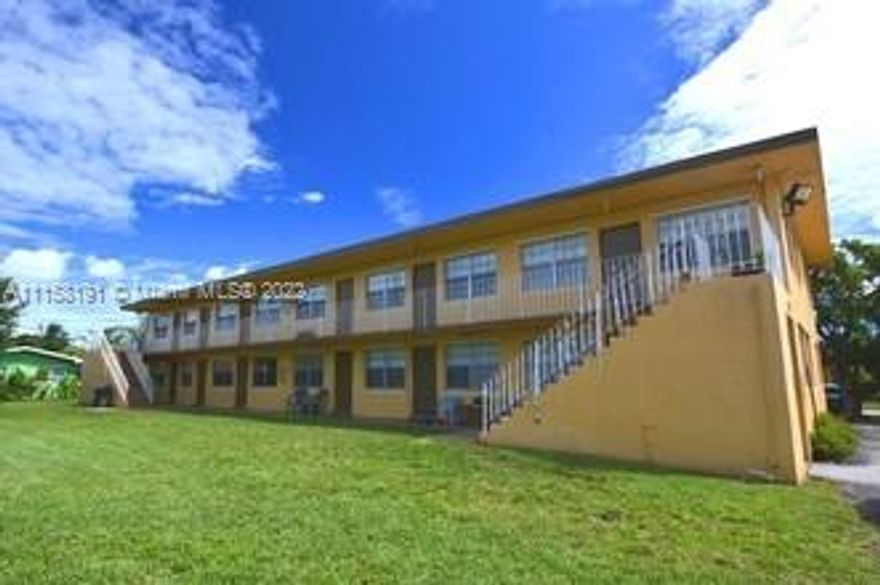 (14) unit complex that consists of (2) two-story buildings that sit on adjacent parcels. The first building unit mix is (6) 1bed/1baths, (2) 2bed/1baths and (2) studios. The second building is comprised of four (4) 1 bed/1bath units.