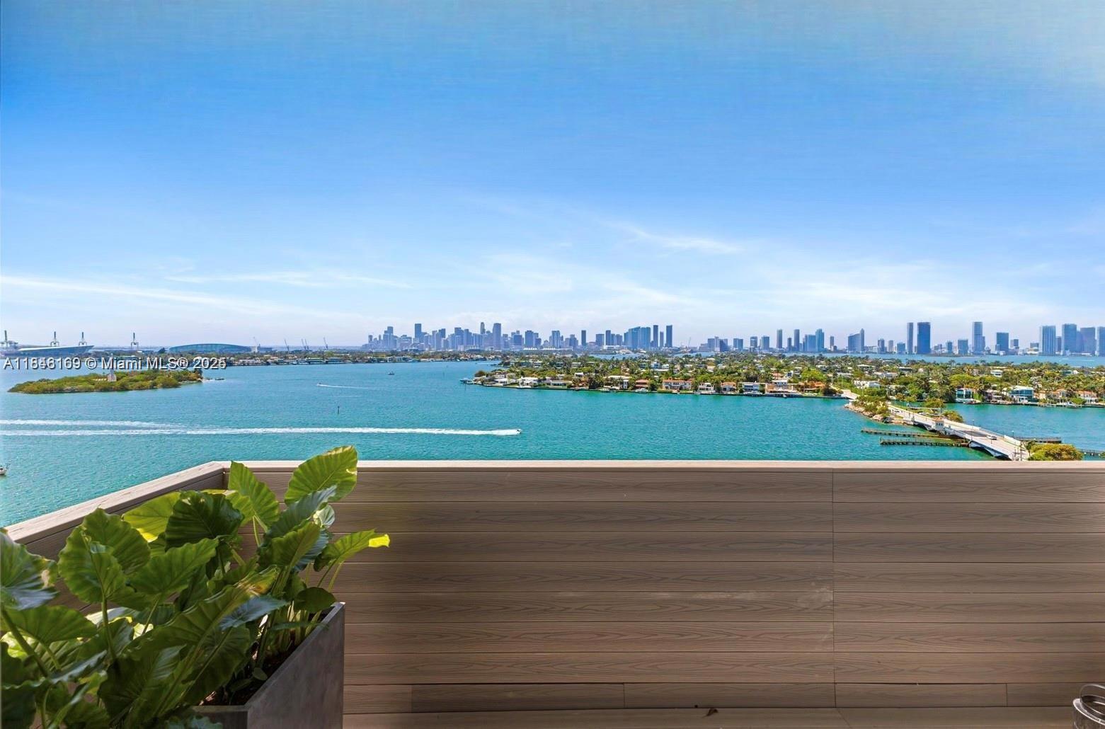 FULLY RENOVATED & FURNISHED LOWER PENTHOUSE WITH SPECTACULAR BAY VIEWS AT VENETIAN ISLANDS. 2 Bedrooms + 2 Baths. Expansive Open Bay & Sunset Views from Every Room.New High-Impact Windows. Custom Oak Wood Paneling & Extra-Large 64x64 Light Grey Italian Tile Flooring Throughout. Legrand Lighting. Kitchen Features Wolf Appliances, Built-In Espresso Machine & Italian Carrara Marble Countertops. Primary Bath with Custom Carrara Marble, Double Vanity & Rain Shower. Generous Terrace with Water Views, Perfect for Entertaining. Furniture by Restoration Hardware. 24-Hour Concierge, Pool & Gym. Located in the Highly Desirable Venetian Islands, Across from Park with Kids & Dog Play Areas. Prime Location Near Sunset Harbour, Design District, World-Class Shopping, Dining & Beaches.