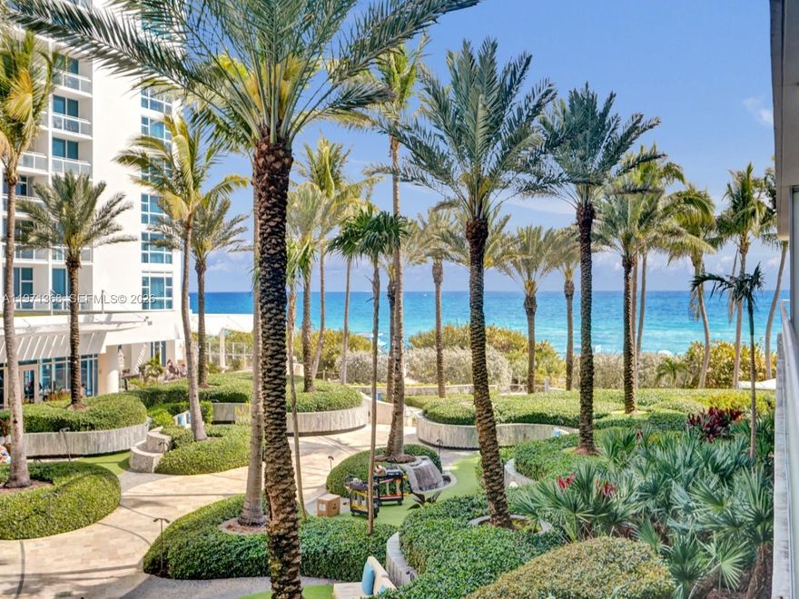 This expansive 1,255 SF beachfront-condo unit features one of the largest 2BR layouts in the building, highlighted by soaring 12-foot ceilings, showcases serene garden and ocean views blending lush greenery with the energy of Miami Beach’s coastline. 

The spacious primary suite and well-proportioned second bedroom enhance livability, making this home feel substantially larger than most two-bedroom units in the tower. Low-floor positioning provides easy access while maintaining a peaceful residential ambiance.

Residents enjoy direct beachfront access and full use of Carillon’s renowned amenities, including multiple pools, beach service, state-of-the-art fitness facilities, spa, and resort-style services.

A rare opportunity to own significant square footage, impressive ceiling height, garden and ocean outlooks, and true beachfront living within one of Miami Beach’s premier addresses.