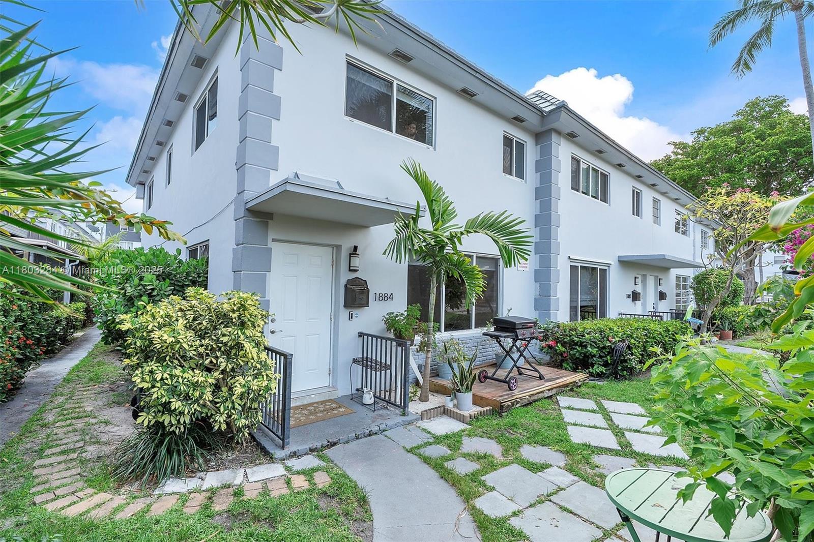 Welcome to this rarely available 3 BR, 2.5 BA boutique style townhouse in desirable Treasure Park. Offering 1,625 Sq Ft of comfortable living space. This corner unit is thoughtfully designed for convenience and style. The 1st floor features a spacious living room with abundant natural light throughout, eat-in kitchen, separate dining area, guest bath, in-unit W & D, and a screened porch—ideal for relaxing or entertaining. Upstairs, enjoy a generously sized primary suite with walk-in closet and en suite bathroom, along with two additional bedrooms and a full bath. High-Impact Windows throughout add peace of mind. Enjoy two assigned parking spaces directly in front, ample storage, and a community pool. Close proximity to beaches, schools, parks, dining and retail. This home is move-in ready!