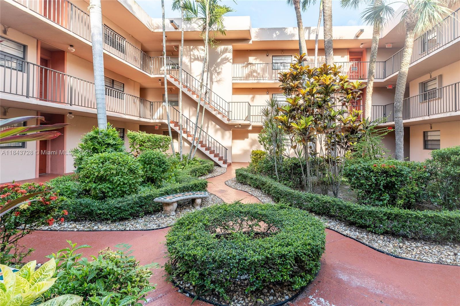 Enjoy privacy and space in this rare corner-style unit with no adjacent neighbors! Located up high, take in beautiful views of the oversized pool, lush landscaping, and tennis courts from your extra-wide balcony, perfect for outdoor dining or lounging. Inside, the split-bedroom layout offers privacy for all, while a huge open living/dining area gives you room to truly live and entertain. Newer A/C and water heater offer peace of mind. Accordion shutters on all windows and the sliding glass door. Huge primary walk-in closet. The community is known for its knowledgeable, professional association and amenities, including a sprawling pool/sun deck, ideal for relaxing or spending time with family. Unit is also available for rent – inquire today! Very easy to show.