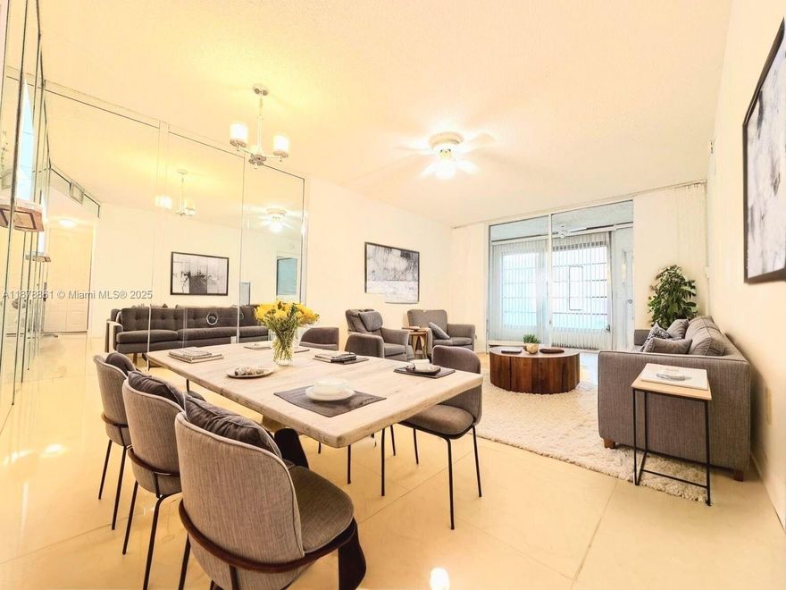 Don't miss this opportunity for a two-bedroom, two-bathroom first-floor unit in the sought-after 55+ Sunrise Lakes community. This bright unit offers comfort, convenience, and one of the best locations in the neighborhood. Enjoy a resort-style lifestyle with many amenities such as a clubhouse, golf, pools, tennis, fitness center, billiards, theater, bingo, jacuzzi, BBQ area, ballroom, live shows, cabanas, and more. Ideally located just minutes from dining, shopping, and only 10 minutes to Sagrass Mills mall.