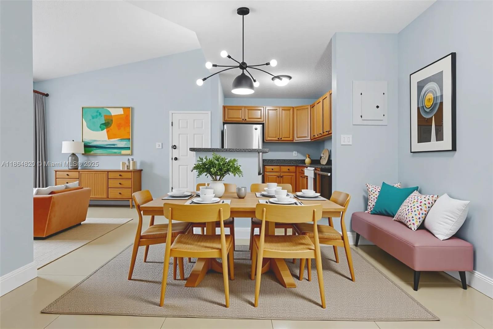Best deal in The Courts at Kendall! Move-in ready 2-bed, 1-bath condo with a brand-new renovated bathroom, high ceilings, tile floors, open layout, balcony, accordion shutters, and in-unit laundry. This top-floor corner unit offers privacy and an abundance of natural light. Ideal for investors—rent right away, with low HOA fees. Gated community with pool, gym, tennis courts, racquetball, playground & 24/7 security. Steps from Walmart, Home Depot, Target, top-rated schools, Baptist Hospital, Miami Executive Airport, restaurants & major roads. Whether you're a first-time buyer or investor, this condo checks all the boxes. Strong rental demand, pet-friendly, and well-maintained common areas. Don’t miss out—schedule your private tour today!