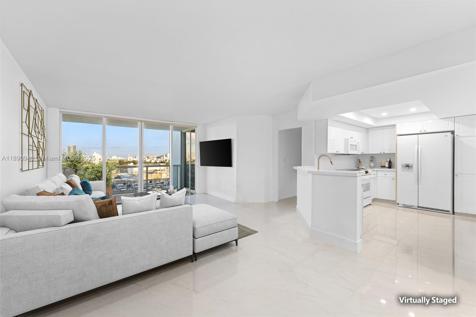 This 3-bedroom, 2.5-bath apartment in Sunset Harbour South offers a bright and functional layout with an open living and dining area, private balcony, and expansive city views. The unit includes a modern kitchen, in-unit washer and dryer, and ample closet space throughout. Located in a full-service waterfront building with 24-hour concierge, pool, gym, and valet, residents also enjoy unbeatable walkability to markets, fitness studios, dining, and more in the vibrant Sunset Harbour neighborhood.