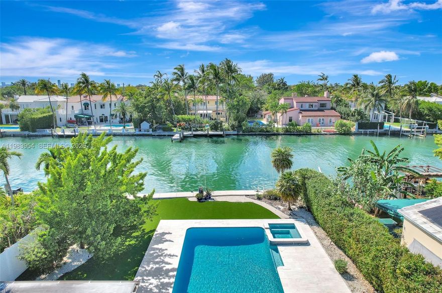 A rare generational waterfront opportunity on prestigious Prairie Ave, offering one of the last oversized waterfront parcels in this coveted Miami Beach residential corridor. Encompassing 12,150 SF with ocean access via canal, this exceptional property is ideally positioned for the creation of a world-class custom estate or luxury redevelopment in a setting defined by premier waterfront residences. The existing 4,400 SF home presents a compelling opportunity for a thoughtful renovation or reimagining, allowing buyers to enhance and customize the current structure while capturing significant upside. Whether renovating to create a refined waterfront residence or building a new signature estate, the flexibility of this offering is unmatched. Surrounded by multi-million-dollar estates and moments from beaches, houses of worship, elite schools, shopping, dining, and the best of Miami Beach living, this property combines location, scale, and lifestyle in a way that is increasingly rare. An exceptional acquisition for end users, visionary builders, or developers seeking long-term value, prestige, and the opportunity to create a standout waterfront residence. Listing broker is an owner of the property.