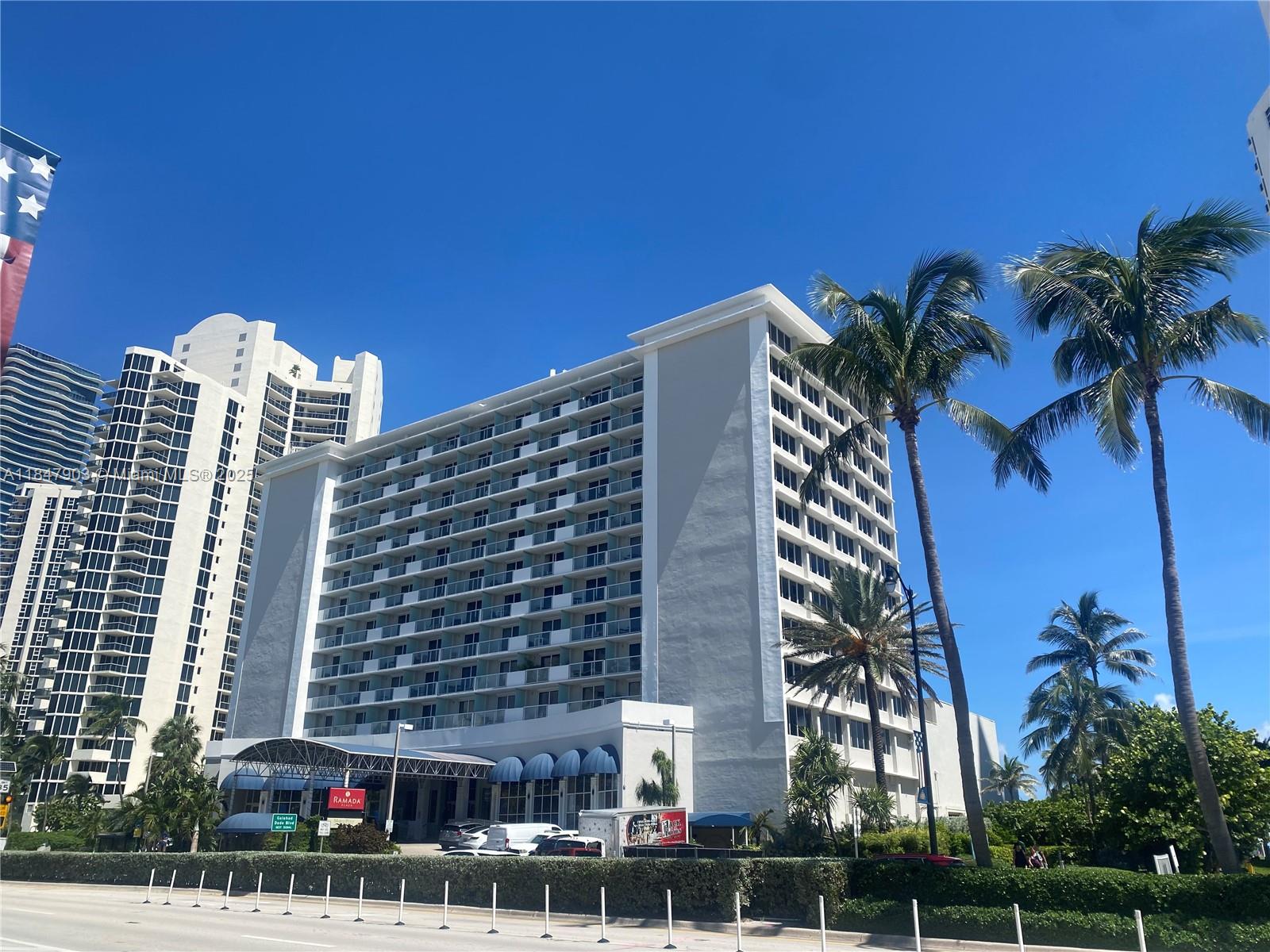 Stunning Beachside studio in Sunny Isles Beach! Enjoy breathtaking bay views from the open balcony of this income-producing studio, amazing location, ocean resort building with private direct access to the beach. Unit is being sold AS-IS. Full Kitchen with granite counters, Two Queen Beds, TV, sitting Area. Closet. The monthly maintenance includes Electric, A/C, Cable, Wifi, 24 Hour security. 1 Parking spot. Just minutes from Aventura Mall, Casinos, Restaurants. Perfect place for investors, Retirees, or a Vacation Getaway! No rental restrictions, rent immediately via Airbnb, seasonal rental. Small pets welcome. Showings only by appointment 24 hours in advance.