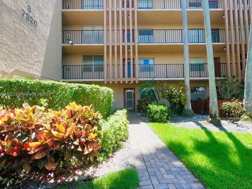 Come see this spacious first floor unit in the 55+ community of Palm Lakes! Unit features a walk-in closet and a full bathroom with sliders leading out to the large 200sq ft. patio overlooking the lake and garden. This unit also features an additional full bathroom for guest use, an updated eat-in kitchen, in unit washer and dryer, ceramic tile flooring throughout. Upgraded kitchen with stainless steel appliances. A storage closet on the patio and an additional storage unit on the floor. Being offered furnished.  Community allows 2 pets up to 20lbs. Assigned Parking in front of your unit for easy access. Enjoy clubhouse w/ theater, tennis, heated pools, billiards, gym & library. Walk to shopping & restaurants.  Condo req 650 credit for ALL Buyers  May be financed under 25% down.